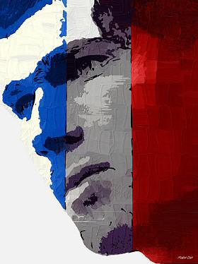 zidane bleu,blan,rouge